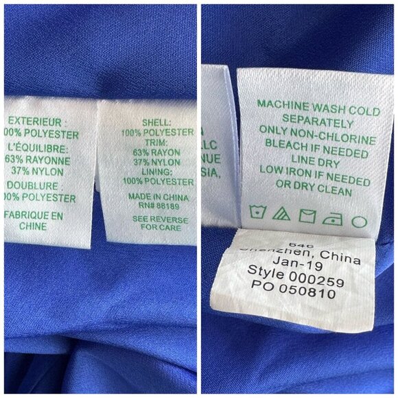 Lilly Pulitzer Amenna Dress Womens Size 8 in Royal Purple Style 000259 $198 - Picture 8 of 11